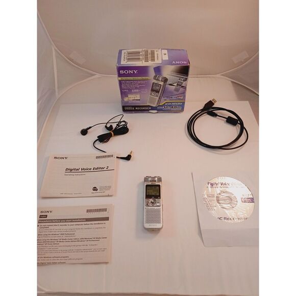 Sony Handheld Mini IC Digital Voice Recorder ICD-MX20 Handheld/ With Accessories - Picture 1 of 7